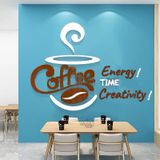  Tranh Mica 3d Dán Tường Coffee Milk Tea TIme Trang Trí Quán Trà Sữa, Cafe, Trà Chanh 