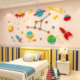  Tranh mica EPeBen dán tường nổi 3d hình phi thuyền trong không gian decor trang trí mầm non, phòng cho bé 