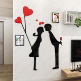  Tranh mica EPeBen dán tường nổi 3d hình ảnh kỷ niệm hẹn hò decor trang trí phòng khách, phòng làm việc 