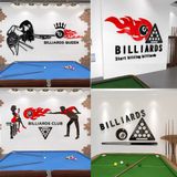  Tranh mica 3d dán tường mẫu tranh trang trí quán Bi-a, Billiard, Clb Bida, Cơ Thủ 