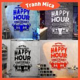  Tranh mica EPeBen dán tường nổi 3d hình happy hour decor trang trí tường quán bar, nhà hàng, quán nhậu 