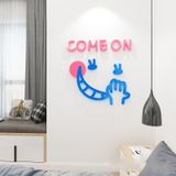  Tranh Mica 3d Dán Tường Các Biểu Tượng Cảm Xúc Trang Trí Quán Trà Sữa, Cafe, Trà Chanh 