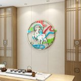  Tranh mica EPeBen dán tường nổi 3d hình Linh vật hạc hươu nghệ thuật decor trang trí phòng khách, cửa hàng 