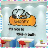  Tranh mica EPeBen dán tường nổi 3d hình SNOOPY đi bơi decor trang trí phòng cho bé 