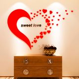  Tranh mica EPeBen dán tường nổi 3d hình trái tim sweet love lãng mạng decor trang trí, phòng ngủ, phòng cưới 
