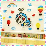  Tranh mica EPeBen dán tường nổi 3d hình chong chóng Doremon Doraemon decor trang trí mầm non, phòng cho bé 