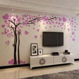  Tranh mica EPeBen dán tường nổi 3d hình cây tình yêu trái tim decor trang trí phòng khách, phòng ngủ 