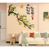  Tranh mica 3d dán tường mẫu tranh Cành Đào, Cành Cam An Khang Thịnh Vượng, trang trí phòng khách, phòng bếp 