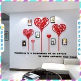  Tranh mica EPeBen dán tường nổi 3d hình khung ảnh yêu thương decor trang trí phòng làm việc, phòng họp 