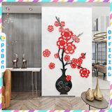  Tranh mica EPeBen dán tường nổi 3d hình bình hoa nở rực rỡ decor trang trí phòng khách, phòng ngủ 