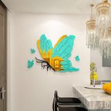  Tranh mica 3d dán tường mẫu tranh con bướm, trang trí phòng khách, phòng bếp 