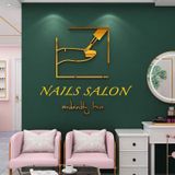  Tranh mica EPeBen dán tường nổi 3d hình Welcome decor trang trí cửa hàng nail, làm móng, tiệm làm đẹp 