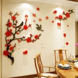  Tranh mica EPeBen dán tường nổi 3d hình hoa đào decor trang trí tết phòng khách, phòng ngủ 