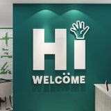  Tranh Mica 3d Dán Tường Chữ Hello Welcome Doremon Trang Trí Cửa Kính, Cửa Hàng, Quán Trà Sữa, Salon, Nail 