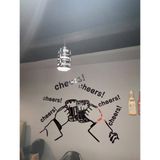  Tranh mica EPeBen dán tường nổi 3d hình Nâng cốc cùng chill decor trang trí quán ăn, cửa hàng, quán nhậu 