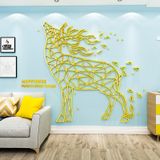  Tranh mica EPeBen dán tường nổi 3d hình con vật nghệ thuật hình khối polygon hươu ngựa chim cá Trang trí phòng khách 