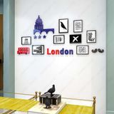  Tranh mica EPeBen dán tường nổi 3d hình khung ảnh phong cách london decor trang trí phòng khách, phòng họp 