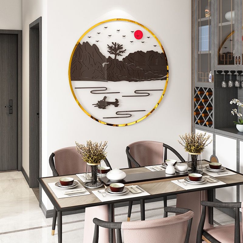  Tranh mica EPeBen dán tường nổi 3d hình Phong cảnh hữu tình decor trang trí phòng khách, cửa hàng 