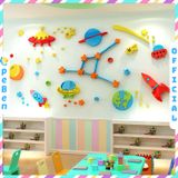  Tranh mica EPeBen dán tường nổi 3d hình phi thuyền trong không gian decor trang trí mầm non, phòng cho bé 