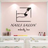 Tranh mica EPeBen dán tường nổi 3d hình Welcome decor trang trí cửa hàng nail, làm móng, tiệm làm đẹp 
