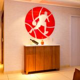 Tranh mica EPeBen dán tường nổi 3d hình cầu thủ bóng rổ decor trang trí phòng tập, sân bóng rổ, câu lạc bộ 