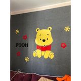  Tranh mica EPeBen dán tường nổi 3d hình hoạt hình gấu pooh Pu dễ thương decor trang trí mầm non, phòng cho bé EPeB 