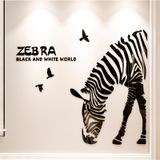  Tranh mica EPeBen dán tường nổi 3d hình chú ngựa vằn Zebra phong cách bắc âu hiện đại trang trí phòng khách, nhà cửa 