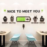  Tranh mica EPeBen dán tường nổi 3d hình trà sữa decor trang trí cửa hàng quán cafe quán trà tranh 