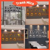  Tranh mica EPeBen dán tường nổi 3d hình các kiểu tóc decor trang trí Salon tóc decor trang trí salon, cửa hàng, spa 