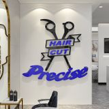  Tranh Mica 3d Dán Tường Salon Tóc Nữ, Barber Tóc Nam Trang Trí Salon Tóc, Tiệm Cắt Tóc 