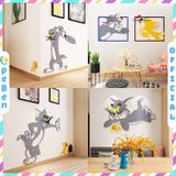  Tranh mica EPeBen dán tường nổi 3d hình tom và jerry tranh decor trang trí phòng cho bé trường mầm non 