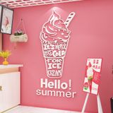  Tranh mica EPeBen dán tường nổi 3d hình Ice cream summer kem decor trang trí phòng cho bé, Trường mầm non 
