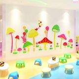  Tranh mica EPeBen dán tường nổi 3d hình rừng nấm decor trang trí lớp học, trường mầm non, phòng ngủ 