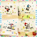  Tranh mica EPeBen dán tường nổi 3d hình sở thích của snoopy decor trang trí mầm non, phòng cho bé 