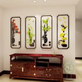  Tranh mica 3d dán tường mẫu tranh Hoa Đào Hoa Cúc Hoa Trúc Hoa Phong Lan, trang trí phòng khách, phòng bếp 