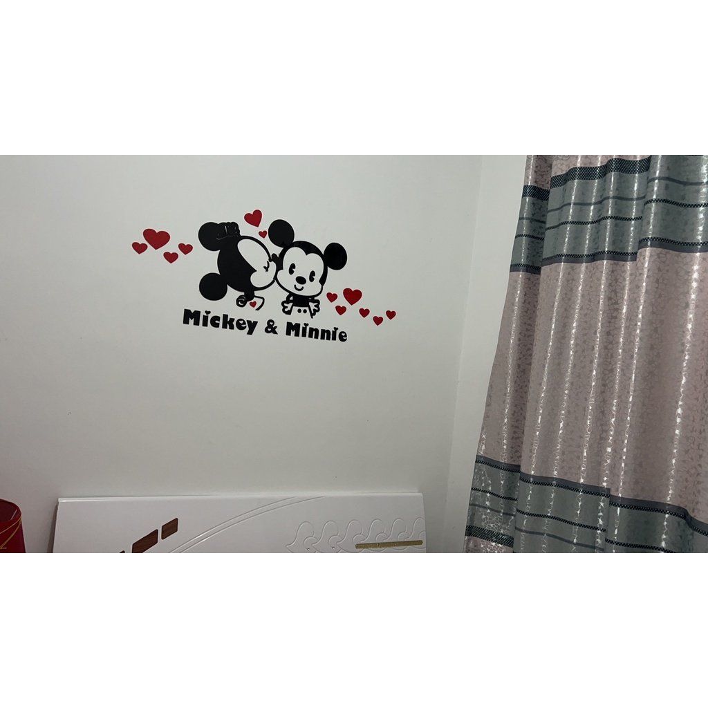  Tranh mica dán tường 3d mickey trang trí phòng khách, ngủ 