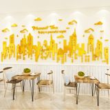  Tranh mica EPeBen dán tường nổi 3d hình thành phố decor trang trí phòng khách, phòng ngủ, phòng làm việc 