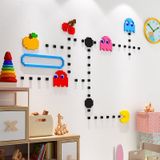 Tranh mica EPeBen dán tường nổi 3d hình trò chơi pacman decor trang trí phòng cho bé, mầm non, lớp học, mẫu giáo 
