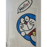  Tranh mica EPeBen dán tường nổi 3d hình Doremon decor trang trí Cửa phòng, phòng cho bé 