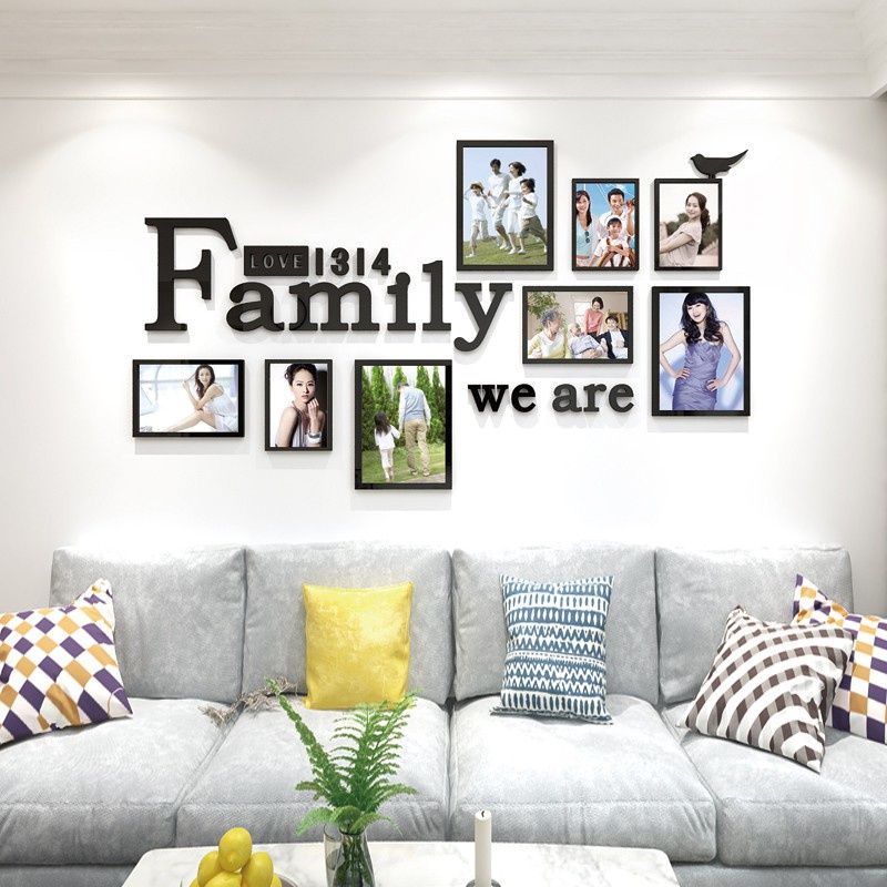  Tranh mica EPeBen dán tường nổi 3d hình khung ảnh chủ đề gia đình family decor trang trí phòng khách, nhà cửa 