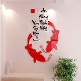  Tranh mica 3d dán tường mẫu tranh cá chép chúc phúc, trang trí phòng khách, phòng bếp 