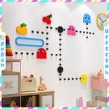  Tranh mica EPeBen dán tường nổi 3d hình trò chơi pacman decor trang trí phòng cho bé, mầm non, lớp học, mẫu giáo 