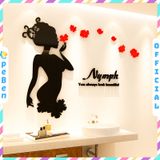  Tranh mica EPeBen dán tường nổi 3d hình cô nàng nymph beautiful quyến rũ decor trang trí cửa hàng,thẩm mỹ,spa 