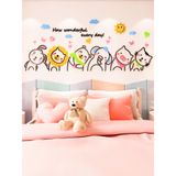  Tranh mica EPeBen dán tường nổi 3d hình hoạt hình những người bạn dễ thương decor trang trí lớp học, mầm non, mẫu giáo 