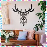  Tranh mica EPeBen dán tường nổi 3d hình Đầu Hươu decor trang trí Phòng Ngủ 