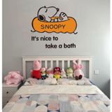  Tranh mica EPeBen dán tường nổi 3d hình SNOOPY đi bơi decor trang trí phòng cho bé 