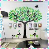  Tranh mica EPeBen dán tường nổi 3d hình cây tình yêu khung ảnh decor trang trí phòng làm việc, phòng họp 
