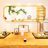  Tranh mica EPeBen dán tường nổi 3d hình bàn tiệc trà mùa xuân decor trang trí phòng khách, nhà cửa 