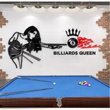  Tranh mica 3d dán tường mẫu tranh trang trí quán Bi-a, Billiard, Clb Bida, Cơ Thủ 