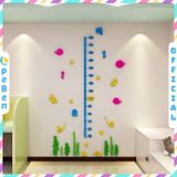  Tranh mica EPeBen dán tường nổi 3d hình Thước trong lòng đại dương đo chiều cao cho bé decor trang trí phòng cho bé 